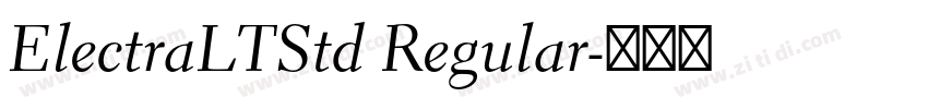 ElectraLTStd Regular字体转换